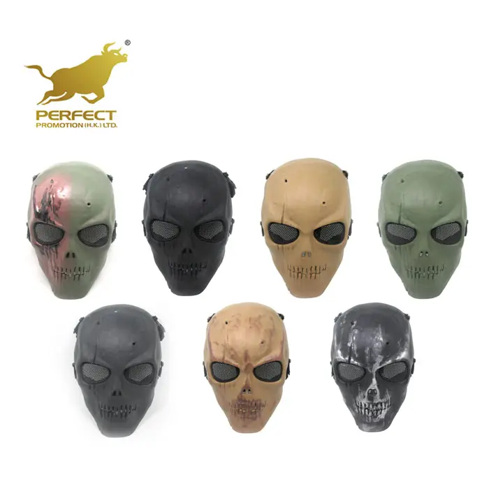 Military tactical steel mesh full face scary ghost mask for party, halloween or outdoor war game