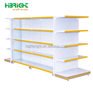 Đen Cửa Hàng Tạp Hóa Kệ Kim Loại Cửa Hàng Bán Lẻ Hiển Thị Đứng Kệ Siêu Thị Gondola Kệ - Product Image 5