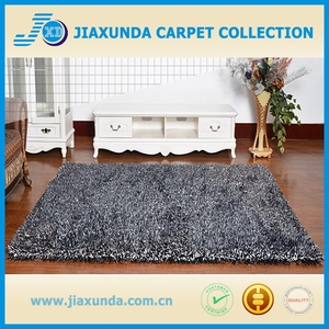 พรมขนปุยกอง6cmสีคลาสสิกสีดำสีขาวผสมพรมขนดกด้วยน้ำยางฝ้ายลื่นกลับ - Product Image 1