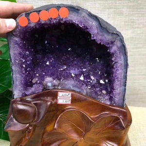 Vente en gros de cristal de quartz naturel Brésil violet grotte d'<span class=keywords><strong>améthyste</strong></span> <span class=keywords><strong>géode</strong></span> d'<span class=keywords><strong>améthyste</strong></span> brésilienne à vendre - Product Image 3