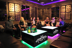 <strong>Lounge</strong> Photoluminescent <strong>Light</strong> up Table Bar Furniture Commercial Furniture RGB Slowly Changing LED Strip Modern Square 0.5CBM - Product Image 5