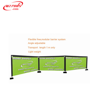 Weihai Wisezone fabrika doğrudan açık ücretsiz ayakta <span class=keywords><strong>Cafe</strong></span> bariyer modüler 200cm özel Logo dikdörtgen kaldırım burcu <span class=keywords><strong>Banner</strong></span> - Product Image 1