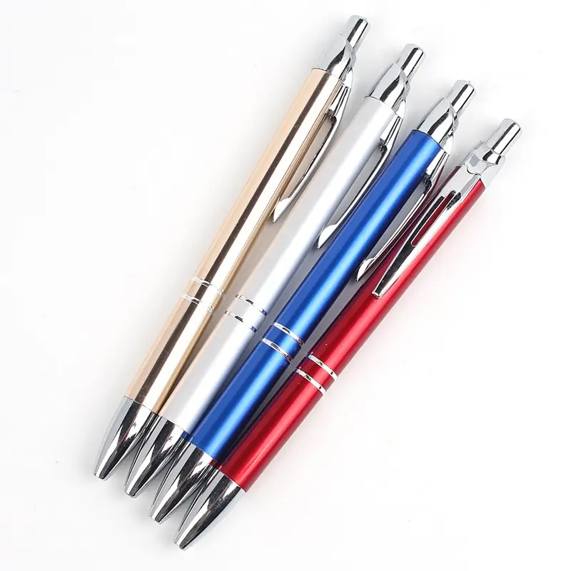 カスタムロゴ付き新製品プロモーションペンパーソナライズされた金属ペン無料サンプル付き