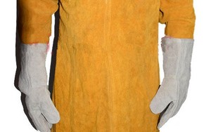 Veste de travail de protection imperméable et durable de haute qualité en matériau Ather sans capuche pour soudeurs - Product Image 3