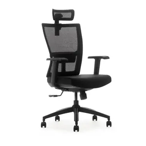 Modern Huashi Office Chair from China Swivel Mesh Fabric and Metal Adjustable Headrest Wholesale and Cheap