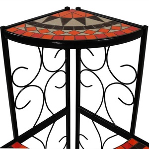 Grand 3-Tier Mosaïque Plante Support <span class=keywords><strong>D</strong></span>'<span class=keywords><strong>angle</strong></span> En Métal Étagère De Pots De <span class=keywords><strong>Fleurs</strong></span> - Product Image 4