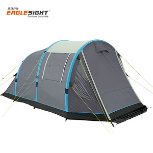 Tente de camping gonflable de luxe pour 4 personnes, grande tente imperméable en toile Oxford PVC et coton pour les événements et les campings - Product Image 2