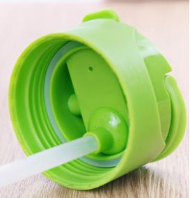 <span class=keywords><strong>Best</strong></span> Seller PC deporte botella de agua con paja de silicona tapa - Product Image 5