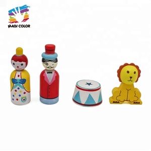 Juguete de Madera con Diseño de Circo de Dibujos Animados para Niños, Modelo W06A327 - Product Image 5