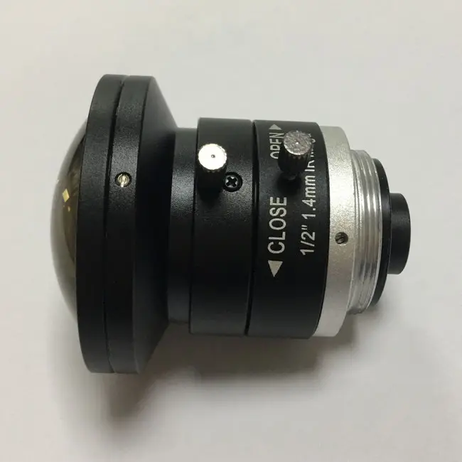 1/2 "F1.4 1,4 мм 5mp 182 градусов ручной iris C или CS mount fisheye lens