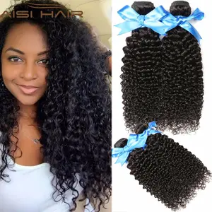 Preço direto de fábrica 8 "-28", preto brasileiro cacheado ondulado natural cabelo encaracolado