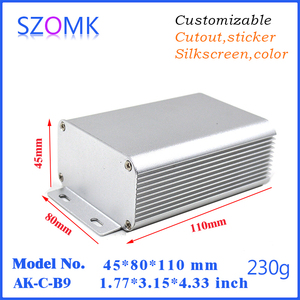 กล่องอะลูมิเนียม SZOMK สำหรับโครงการอิเล็กทรอนิกส์ กล่องควบคุม <span class=keywords><strong>DIY</strong></span> รุ่น AK-C-B9 ขนาด 45*80*ฟรี - Product Image 5