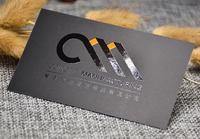 Carte de visite professionnelle en PVC noir découpée sur mesure, forme spéciale créative, transparente, en plastique