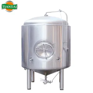 1000L 10HL China draft beer machine suppliers red copper pressured glycol jacket dished bottom beer brite tank price