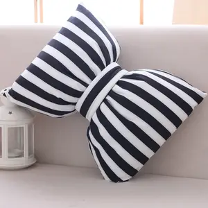 Soft headrest pillow black and white car chair cushion