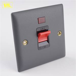 WK cuisine cuisinière interrupteur royaume-uni Type fusionné appareils ménagers 45A cuisinière interrupteurs muraux avec néon - Product Image 1