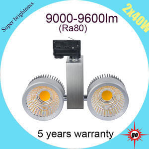 2/<span class=keywords><strong>3</strong></span>/4 alambre pista luz Ra> 80/90 2x40 W/80 W COB led luz de la pista - Product Image 4