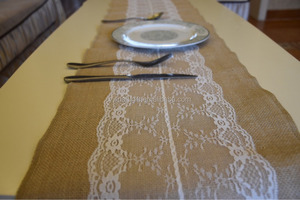 <span class=keywords><strong>Chemin</strong></span> de <span class=keywords><strong>table</strong></span> en toile de <span class=keywords><strong>Jute</strong></span>, 1 pièce, couverture de <span class=keywords><strong>table</strong></span> pour fête de mariage - Product Image 2