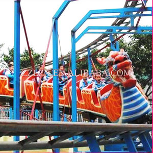 En fiber de verre et acier de bonne qualité fait glisser coaster dragon comme suivre trajet en train avec 16 sièges pour vente - Product Image 5