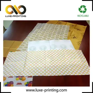 Personalizado Impresso Papel de seda Preto com Logotipo de Prata design personalizado