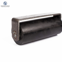 Rouleau de guidage en caoutchouc pour porte coulissante, 1 pièce, pour porte en porte-à-faux, roue de support de montage en acier non amovible