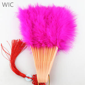 Venta al por mayor de baile de Turquía de los ventiladores <span class=keywords><strong>plegable</strong></span> encantadora <span class=keywords><strong>bailarina</strong></span> de Burlesque Marabou plumas VENTILADOR DE LA MANO - Product Image 1