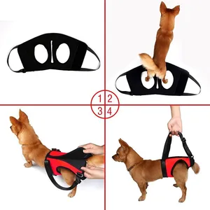 Dog lift harness with bag pet dog support rehabilitation harness supplies helping elderly or arthritis dogs