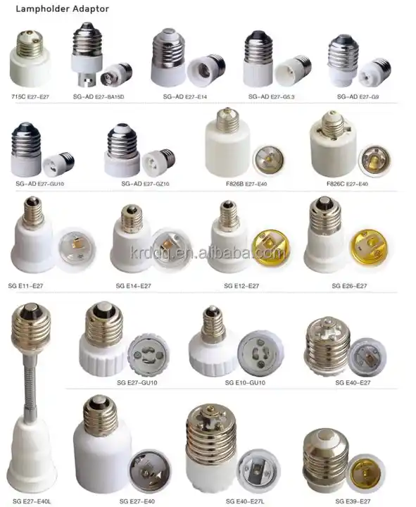 e27-e40 en plastique vis shell magnat lampe ampoule support base prise  adaptateur