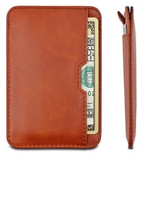 Portefeuille à manches fines avec Protection RFID, <span class=keywords><strong>porte</strong></span>-cartes de crédit en <span class=keywords><strong>cuir</strong></span> <span class=keywords><strong>italien</strong></span> de qualité supérieure - Product Image 5