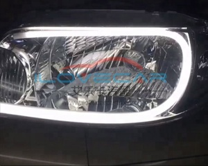 AILECAR - Luz de Circulación Diurna LED Secuencial Flexible de 60 cm con Intermitentes, Tira de LED de Silicona para Automóvil - Product Image 2