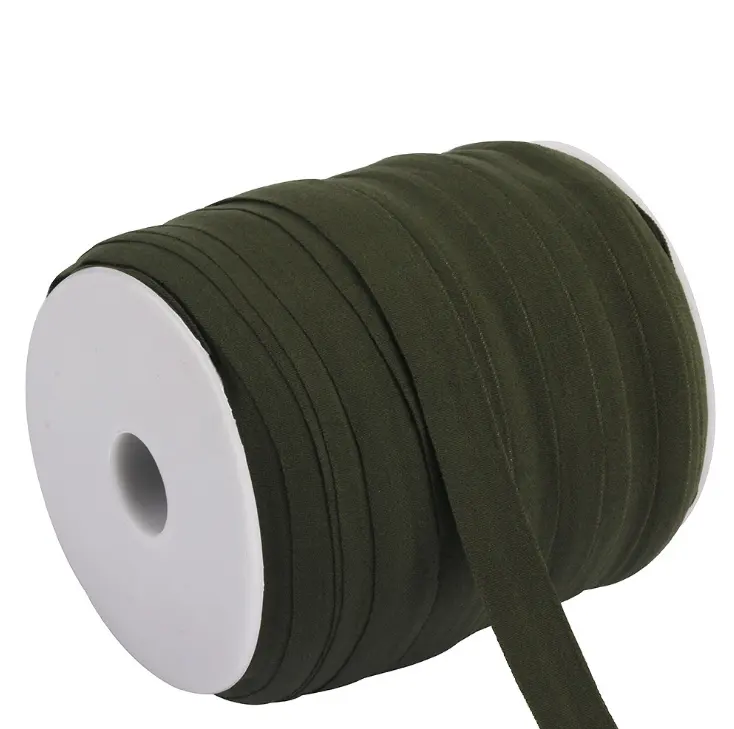 Op Maat Gemaakte Spandex Elastische Binding Tape Foldover Elastische Band Lint Voor Tas Kledingstuk E022