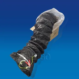 Tissu de polyester enduit de conduit flexible anti-statique PVC