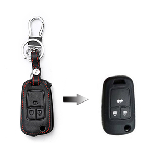 Kulit Case Kunci Mobil untuk Opel Antara Chevrolet Captiva Folding Remote Fob Shell Cover Gantungan Kunci Pelindung Casing Auto Aksesoris - Product Image 3