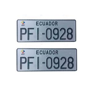 Placa de número IND, placa de número india, placa de número en blanco --- fabricante
