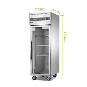 Refrigerador comercial <span class=keywords><strong>de</strong></span> cocina vertical con puerta <span class=keywords><strong>de</strong></span> cierre automático <span class=keywords><strong>de</strong></span> nuevo estilo con <span class=keywords><strong>precio</strong></span> <span class=keywords><strong>de</strong></span> fábrica (HG1.0L2F) - Product Image 4