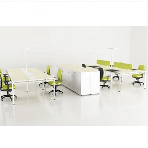 <span class=keywords><strong>2025</strong></span> Nhà Máy Thương Mại Nội Thất Văn Phòng Workstation Tủ Nhân Viên Máy Tính Bàn Tùy Chỉnh Cho 4/6 Người Với Kim Loại Có Thể Điều Chỉnh Chân - Product Image 4