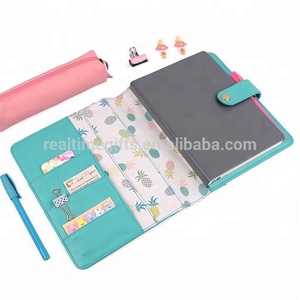 Porte-documents en <span class=keywords><strong>cuir</strong></span> PU, 1 pièce, support de conférence d'affaires, <span class=keywords><strong>organisateur</strong></span> de dossier en <span class=keywords><strong>cuir</strong></span> rose A5 - Product Image 3