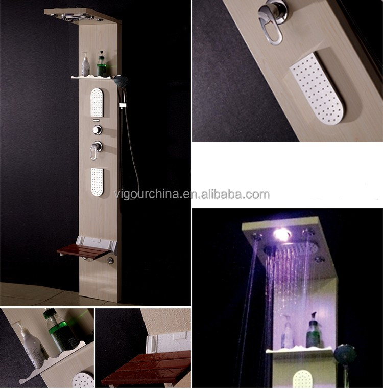 Высококачественный комплект душевой кабины, душевая панель с дождевой насадкой по самой низкой цене