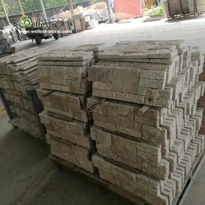 Đá Hàng Rào Tấm Tường Đá Mặt Travertine Xếp Chồng Lên Nhau Tường Bảng Gờ Đá Để Giữ Lại Tường Ốp - Product Image 3