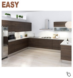 Thiết Kế Mới Tủ Bếp Phong Cách Châu Âu Kabinet Toàn Bộ Giá Tốt Nhất Hiện Đại Mdf Tủ Bếp Tủ - Product Image 2