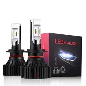 新款汽车 9004 9005 ZES芯片 60W Led H7 灯泡T8 LED大灯H11