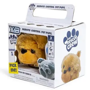 Custom plush toy retail paper display boxes Boy's remote control pet toy packaging Paper display box with clear window