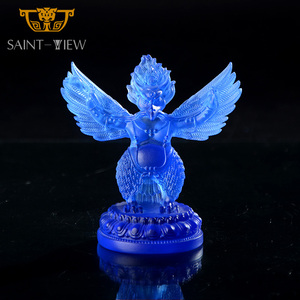 Statues d'oiseaux géants en <span class=keywords><strong>cristal</strong></span> de verre Liuli religieux exquis, Garuda Dhwaja <span class=keywords><strong>Roc</strong></span> - Product Image 4
