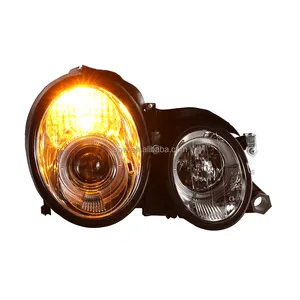 用于 W208 CLK200 CLK230 CLK280 CLK320 CLK430 天使眼睛 LED 大灯 97-03