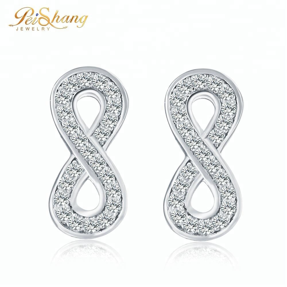 INFINIONLY Set De Joyas Plata Esterlina 925: Collar Y Pendientes Infinito Y Cruz Con Circonitas – Regalo Perfecto Para Mujer En Cumpleaños O San Valentín