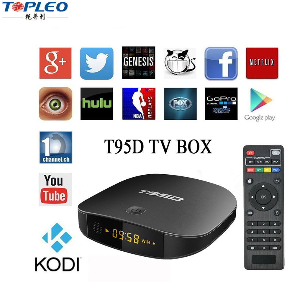 2017 Professionnel mise à jour du firmware RK3229 T95D android tv box avec 2 Haute vitesse USB 2.0, soutien U DISQUE et USB HDD