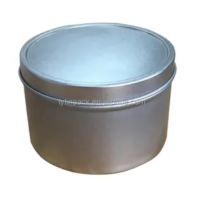 Metal tin containers round glossing iso9001 bsci 250ml candle tin metal can containers cn zhe 250ml tinplate cmyk offset