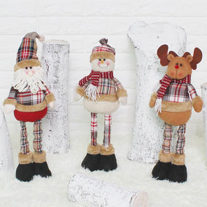 Flexible rétractable en peluche Noël bonhomme de neige elk Noël elf jouets - Product Image 2