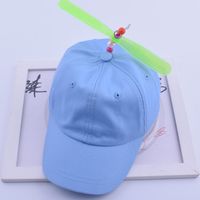 Gorro de Bebé con Diseño de Hélice de Helicóptero, Divertido Gorro Infantil para Exteriores, Color Sólido, Ala Curva