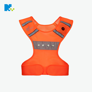 Fluorescent Mesh <span class=keywords><strong>Sécurité</strong></span> à <span class=keywords><strong>Vélo</strong></span> LED Clignotant <span class=keywords><strong>Lumineux</strong></span> Réfléchissantes Courir <span class=keywords><strong>Gilet</strong></span>. - Product Image 3